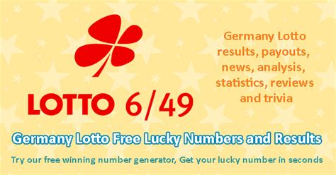 6aus49 6/49 results today|German Lotto 6aus49 Results and Winning Numbers.
